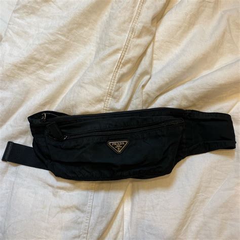 prada leather fanny pack|Prada fanny pack vintage.